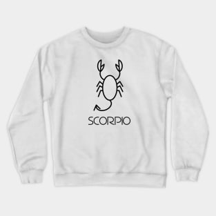 Scorpio Doodle Line Art Crewneck Sweatshirt